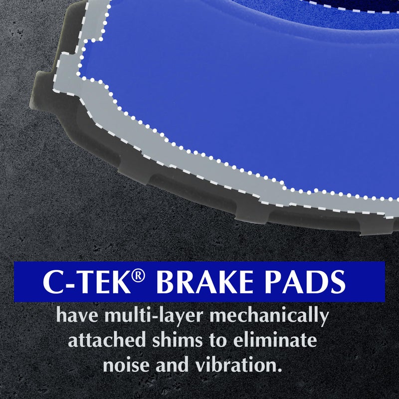 Centric Parts Centric 102.12730 C-Tek Ceramic Automotive Front Brake Pads for Select Chrysler, Dodge, Jeep, Ram, Model Years - Image 3